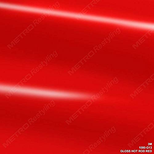 3M 2080 G13 Gloss Hot Rod Red 5Ft X 8Ft (40 Sq/Ft) Car Wrap Vinyl Film