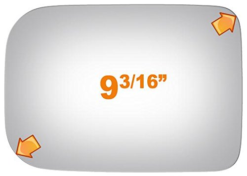 Burco Flat Driver Or Passenger Side Mirror Replacement Glass For 1981-1994 Dodge B250