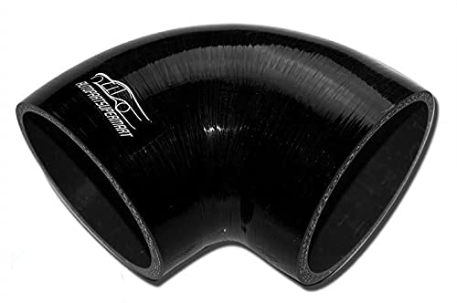 4-Ply Silicone 90 Degree Elbow Radiator Hose Joiner Pipe Black 40Mm 1.58'