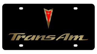 Pontiac Trans Am License Plate