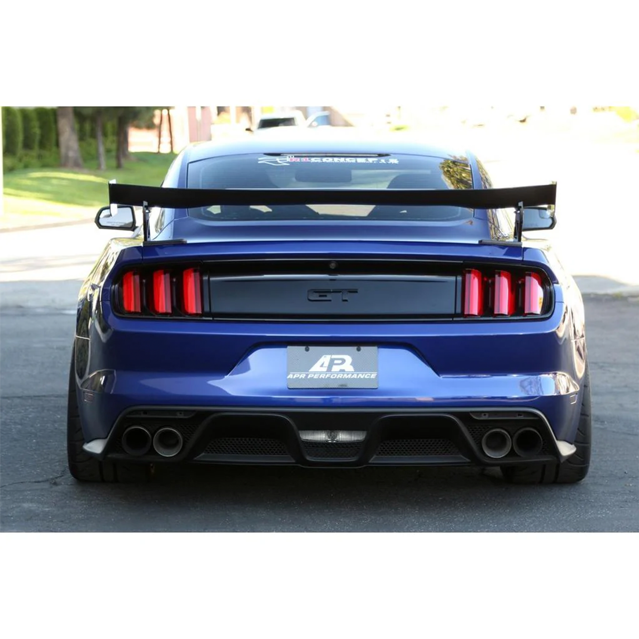 APR GTC-200 Adjustable Wing Spoiler, Carbon Fiber :: 2015-2017 Ford Mustang Coupe
