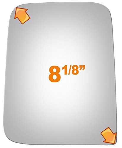 Burco 2267 Driver Side Replacement Mirror Glass For 1987-2002 Jeep Tj, 1987-2002 Jeep Wrangler