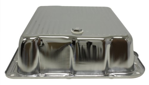 Compatible/Replacement For Chevy/Gm 700R4-4L60E-4L65E Steel Transmission Pan (Deep Sump) - Chrome