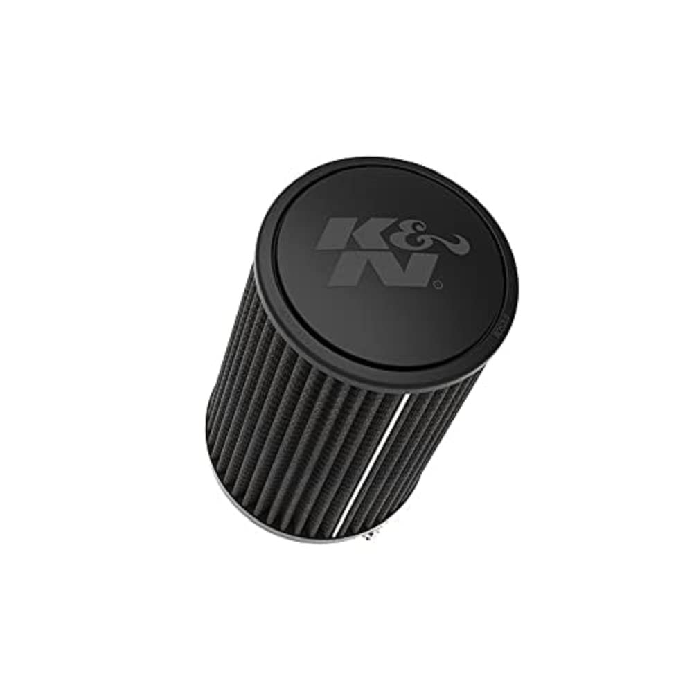 K&N Universal Clamp-On Air Filter: High Performance, Premium, Washable, Replacement Filter: Flange Diameter: 4 In, Filter Height