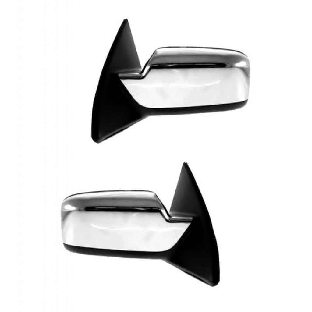 For Lincoln Mkz 2007-2010 Power View Mirror Driver And Passenger Side | Pair | Rear | Outer | With Heat | With Puddle Lamp | With Memory | Chrome Cover | Fo1320322, Fo1321322 | 6H6Z17683B, 6H6Z17682B
