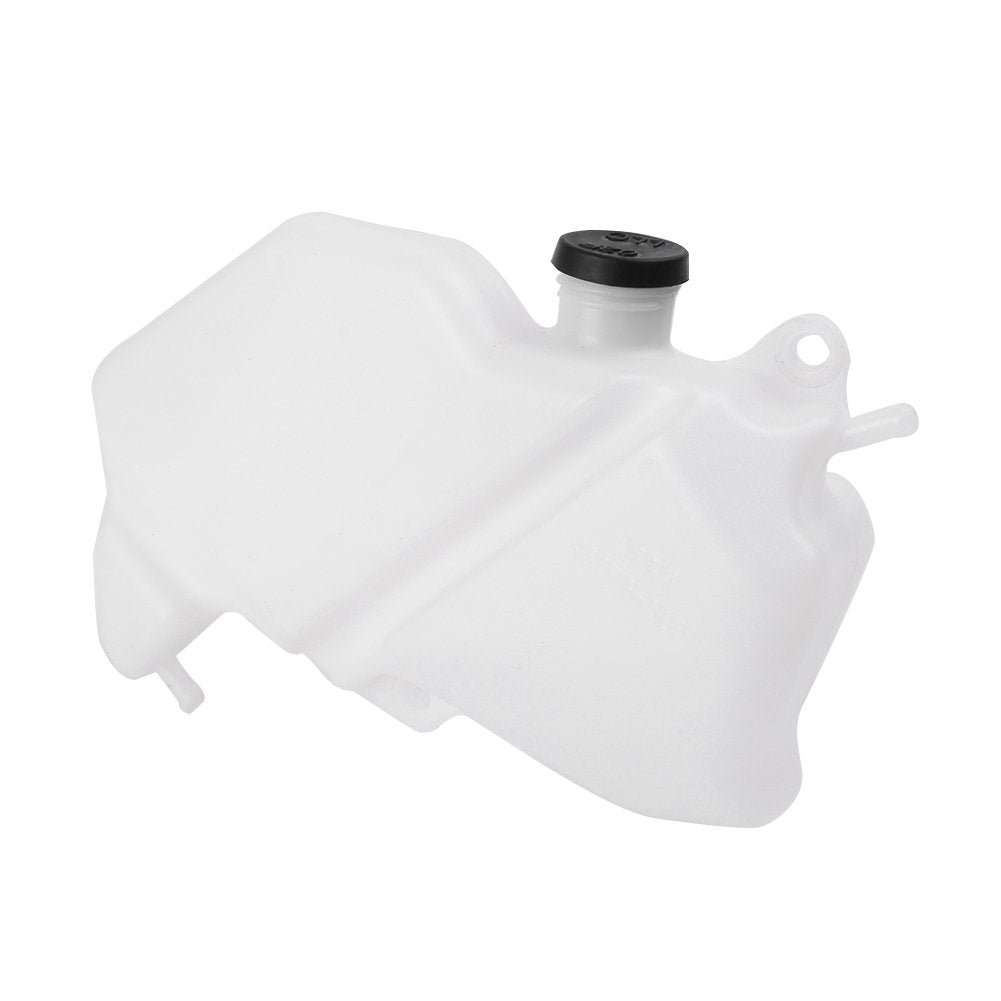 Mallofusa Motorcycle Radiator Water Coolant Reservoir Overflow Tank Replacement Compatible For Kawasaki Ninja Zx-6R 2009 2010 2011 2012 White