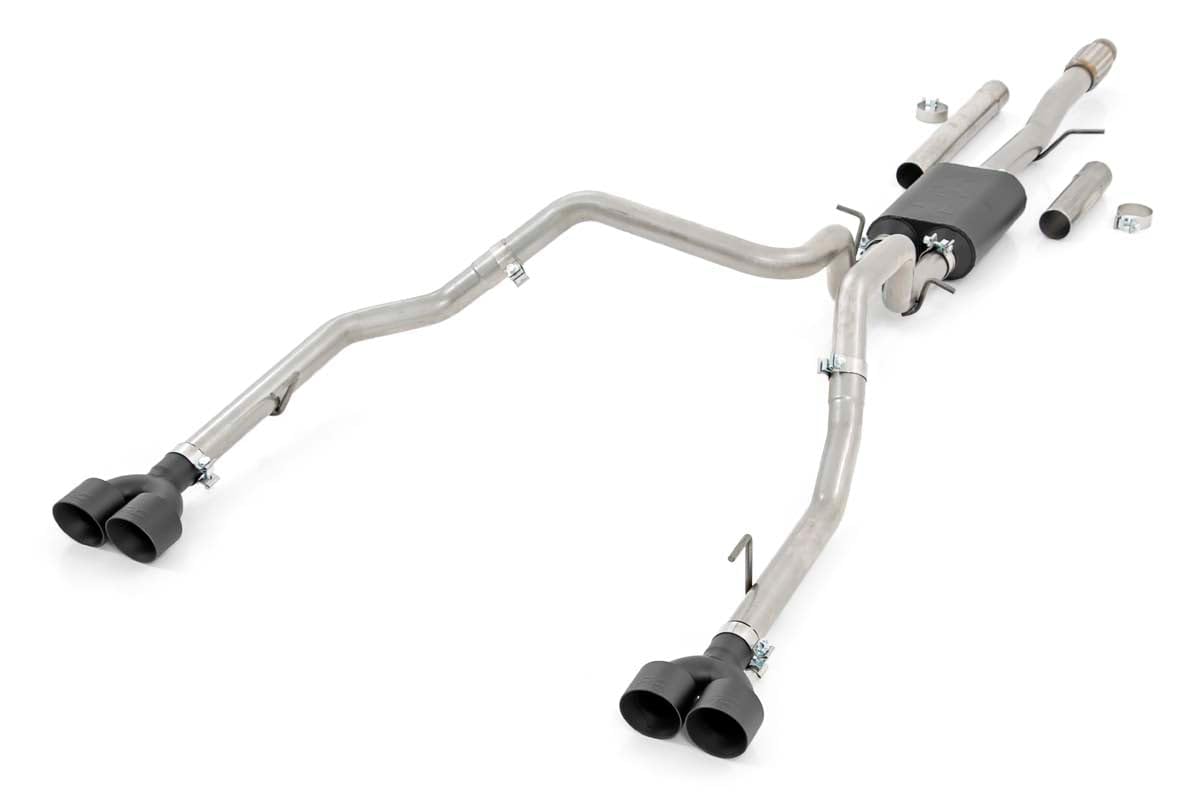 Rough Country Dual Cat-Back Exhaust For Chevy Silverado/Gmc Sierra 1500 (2019-2024) - Fits 5.3L Engine