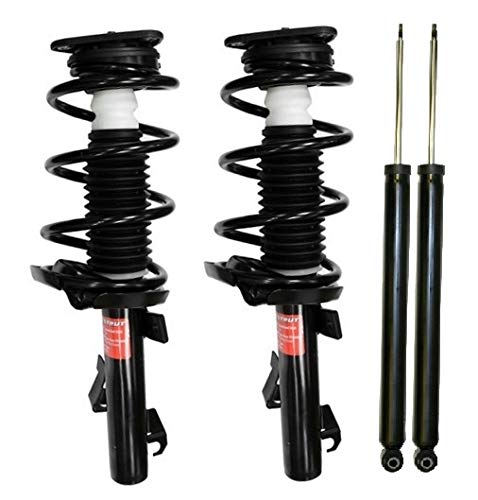 Autoshack Front & Rear Complete Struts Coil Springs And Shock Absorbers Set 4 Replacement For 2004 2005 2006 2007 2008 2009 Mazda 3 2.0L 2.3L Fwd Ks15609-Cst100170