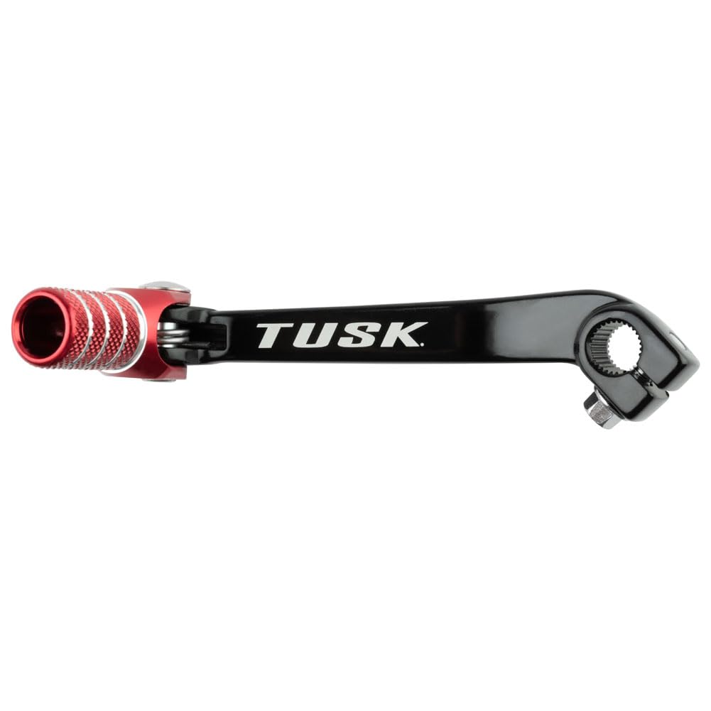 Tusk Folding Shift Lever Black/Red Tip - Fits: Honda Crf150F 2003-2009