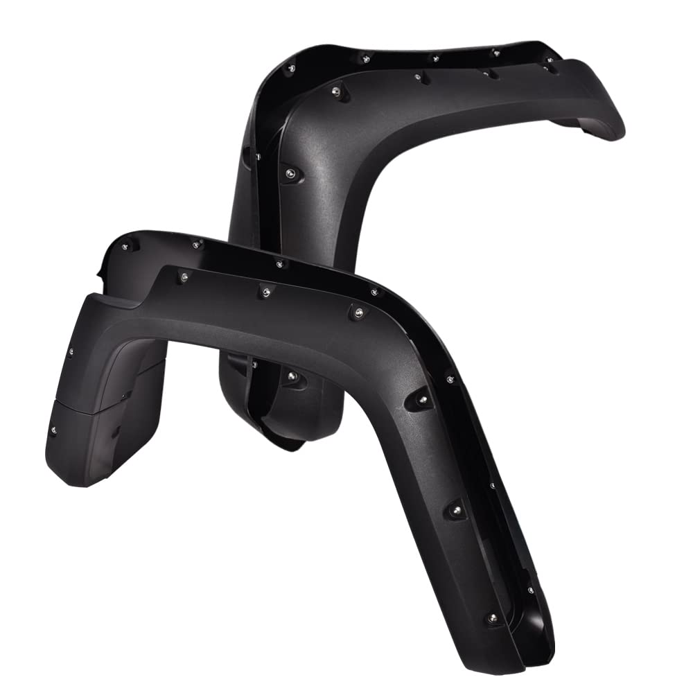 G-Plus Fender Flares, Compatible With 2007-2014 Toyota Fj Cruiser, Pocket Style Black Wheel Cover Protector 4Pcs (Textured Surface)