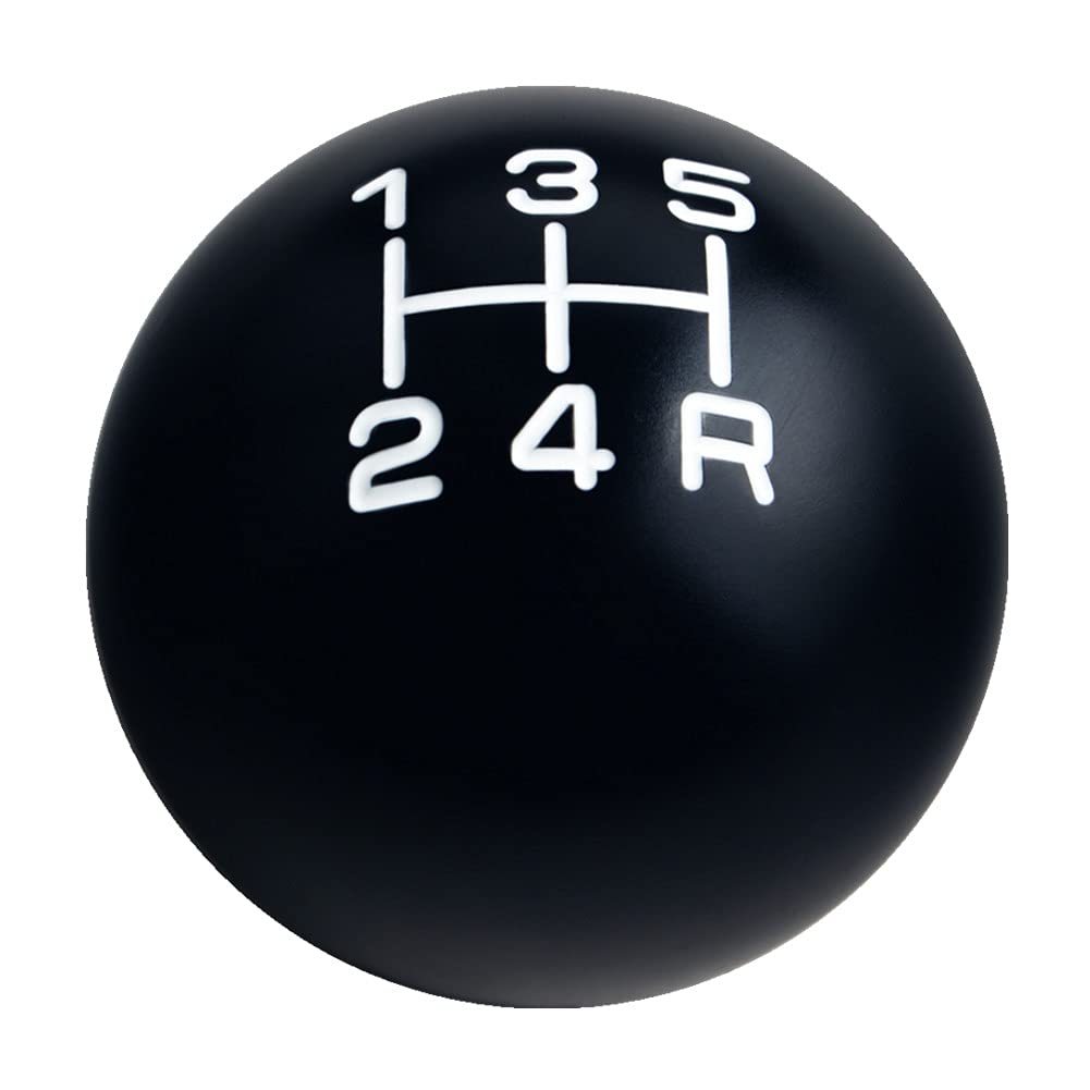 Dewhel Black/White Inlay Sphere Aluminum 200 Grams Weighted Manual Shift Knob 5 Speed Short Throw Shifter M12X1.25 M10X1.5 M10X1.25 M8X1.25