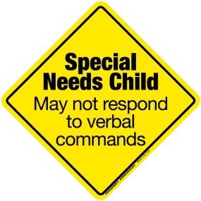 Special Needs Child Emergency Alert Sticker By Magnet America Is 5.5' X 5.5' Made For Vehicles, Laptops, And Refrigerators