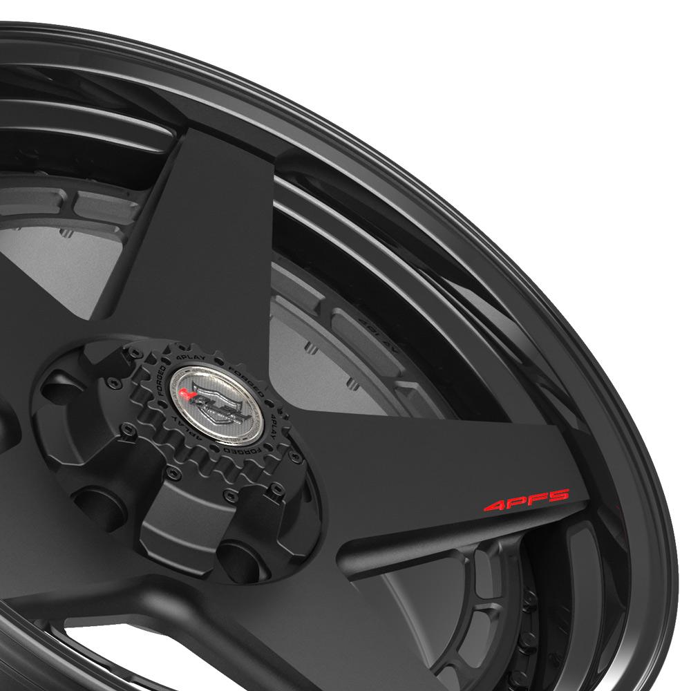20" 20x9 4PLAY Forged Wheel for Toyota-Lexus 4PF5 - Gloss Black Barrel with Matte Center