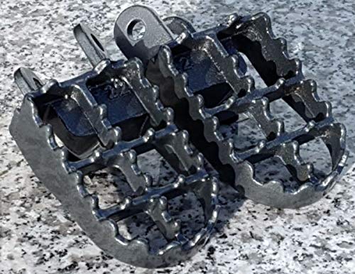 i5motorcycle Black Foot Pegs for Kawasaki KLX250 KLX250R KLX300 KLX650 - High-Performance Motorcycle Accessories