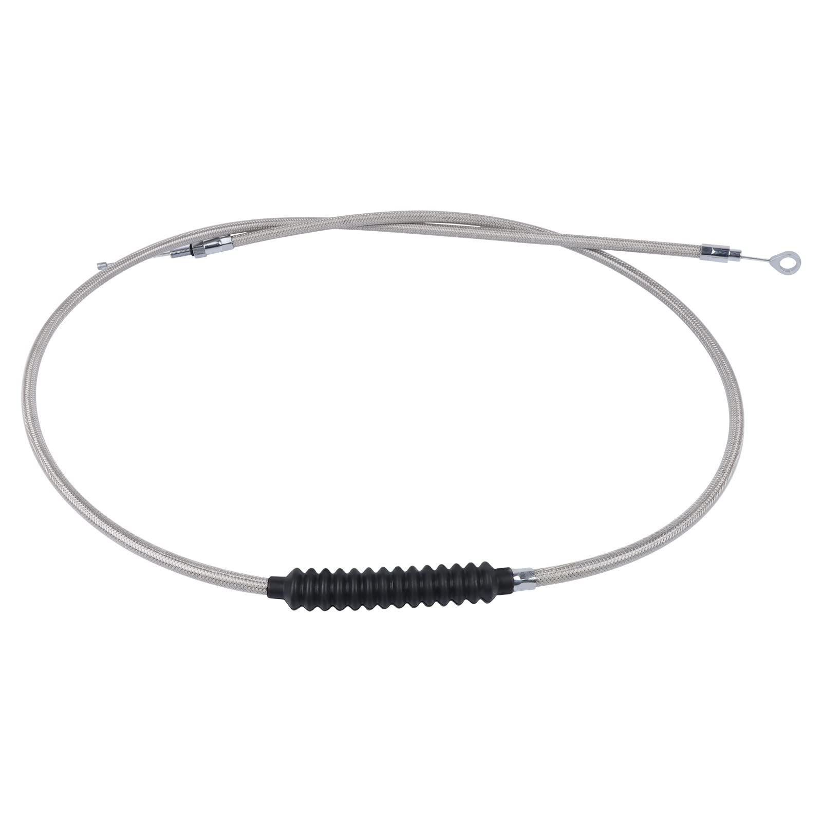 Worldmotop 63' 67“ 71' 75” 79' Stainless Steel Clutch Cable Wire Kit Compatible With Harley Iron Xl 883 1200 Dyna Softail Fat Boy Heritage Road King Motorcycle Clutch Cable Wire(71')