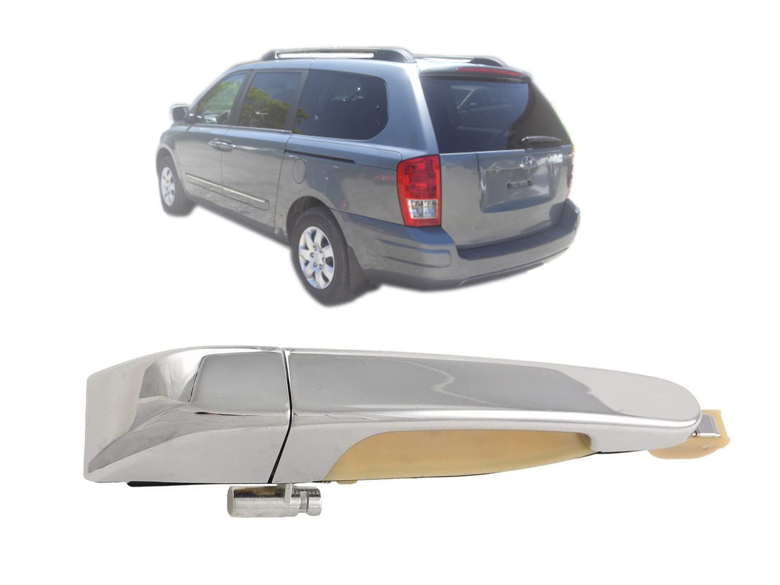 Auto Parts Avenue Apa Replacement Chrome Exterior Door Handle For 07-08 Entourage 06-12 Sedona Rear Driver Left Side Hy1520116 836504D011