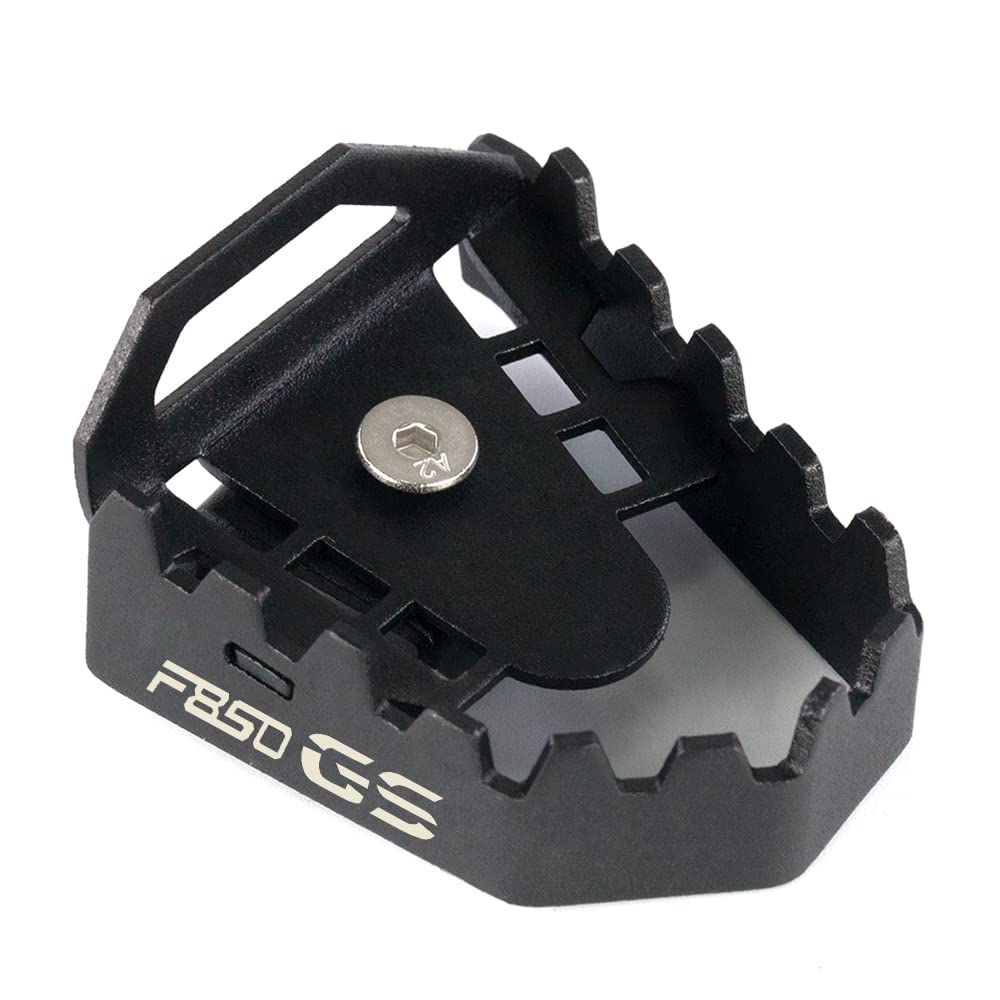 Modeer Compatible With Bmw F850Gs 2018-2022 Motorcycle Rear Foot Brake Lever Pedal Enlarge Extension Rear Brake Peg Pad Pedal F850 F 850 Gs Accessories (Black)