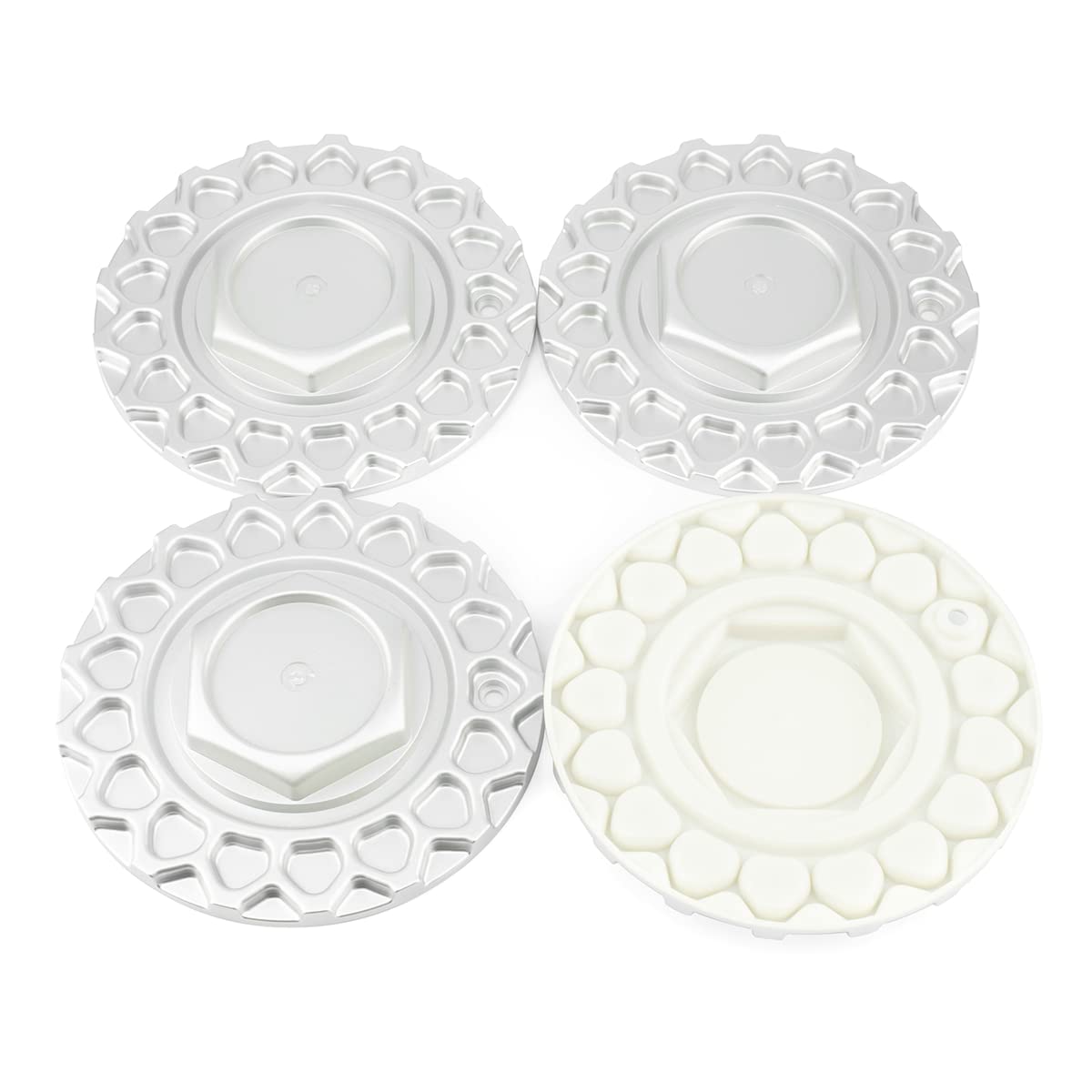 Gtownworks 6.61In Wheel Center Caps For Bbs Rs Racing Str 606 Bbs Style 5, 4Pcs 168Mm Hub Cap