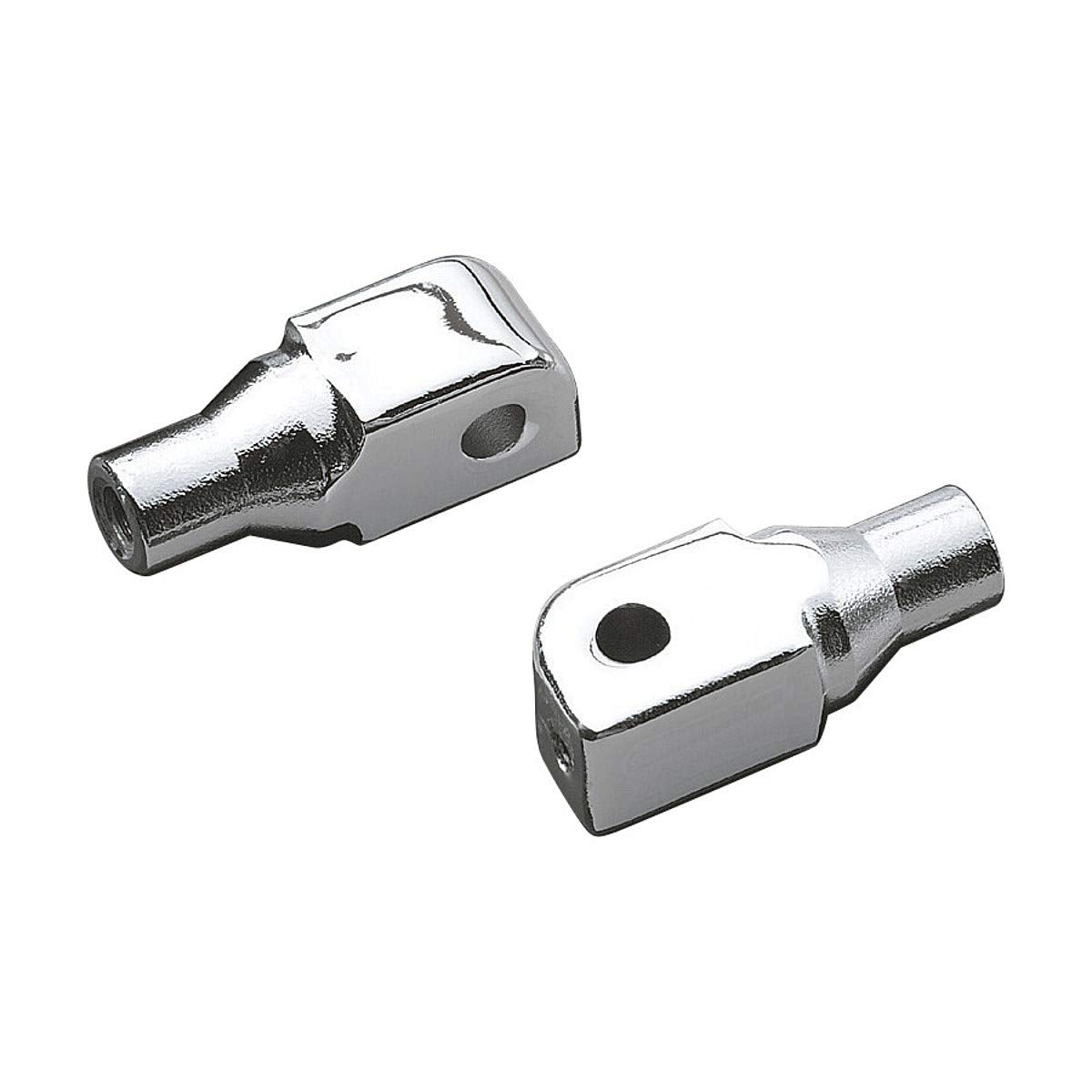 Kuryakyn 8802 Motorcycle Footpeg Component: Tapered Peg Adapters For Honda, Suzuki, Triumph, Yamaha Motorcycles, Chrome, 1 Pair