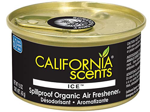 California Scents Car Freshener Can, Odor Neutralizer, Ice Scent, Pack Of 12