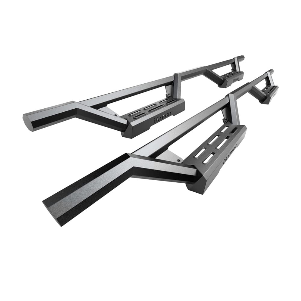 Hd Ridez Stainless Steel Drop Steps Armor Compatible With Ram 1500 2009-2018 Crew Cab & Ram 2500 3500 2010-2024 (Nerf Bar Side Steps Side Bars)