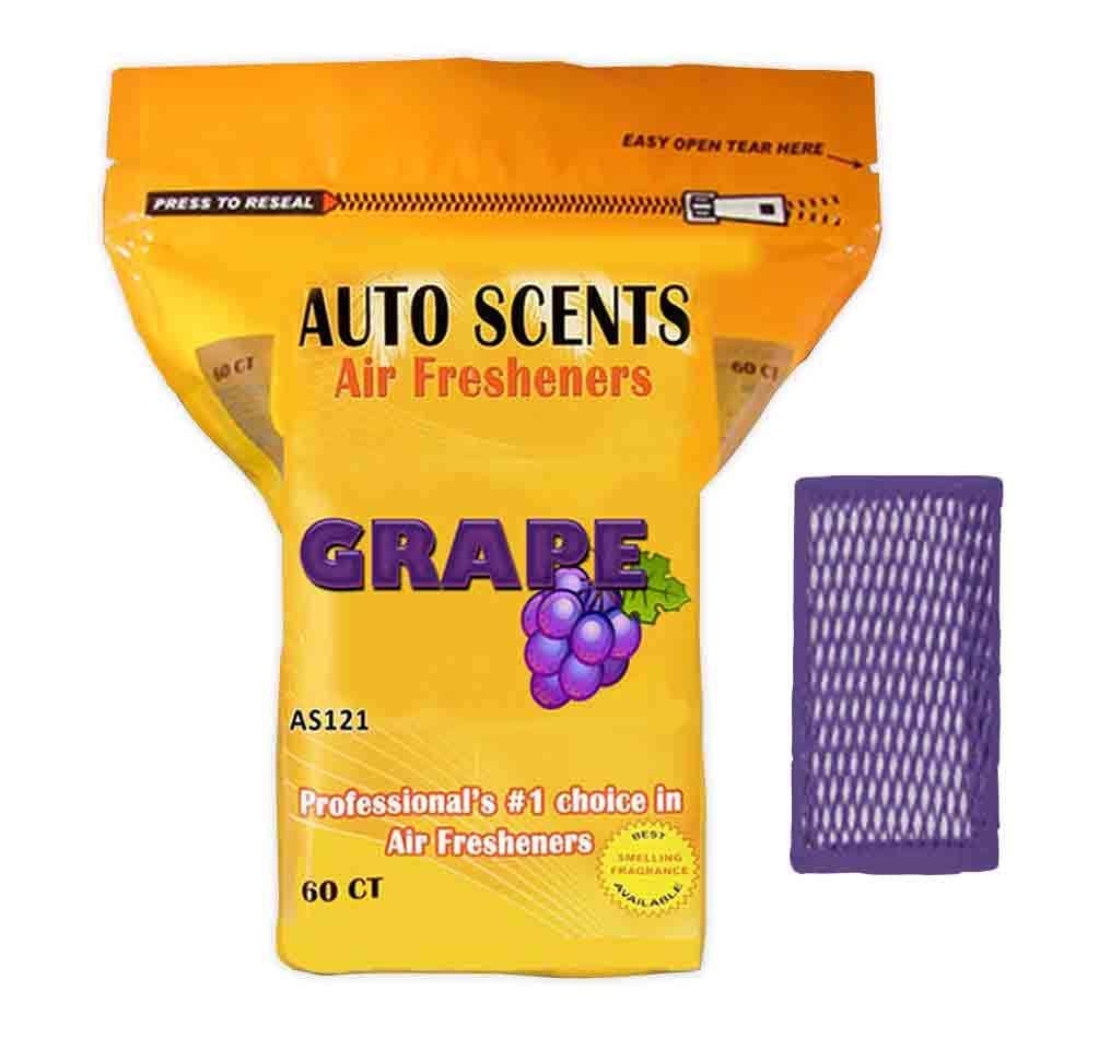 Professional Air Freshener Pads - Remove The Worst Smells With These Heavy Duty Pads (60 Pads Per Pack) (Grape)