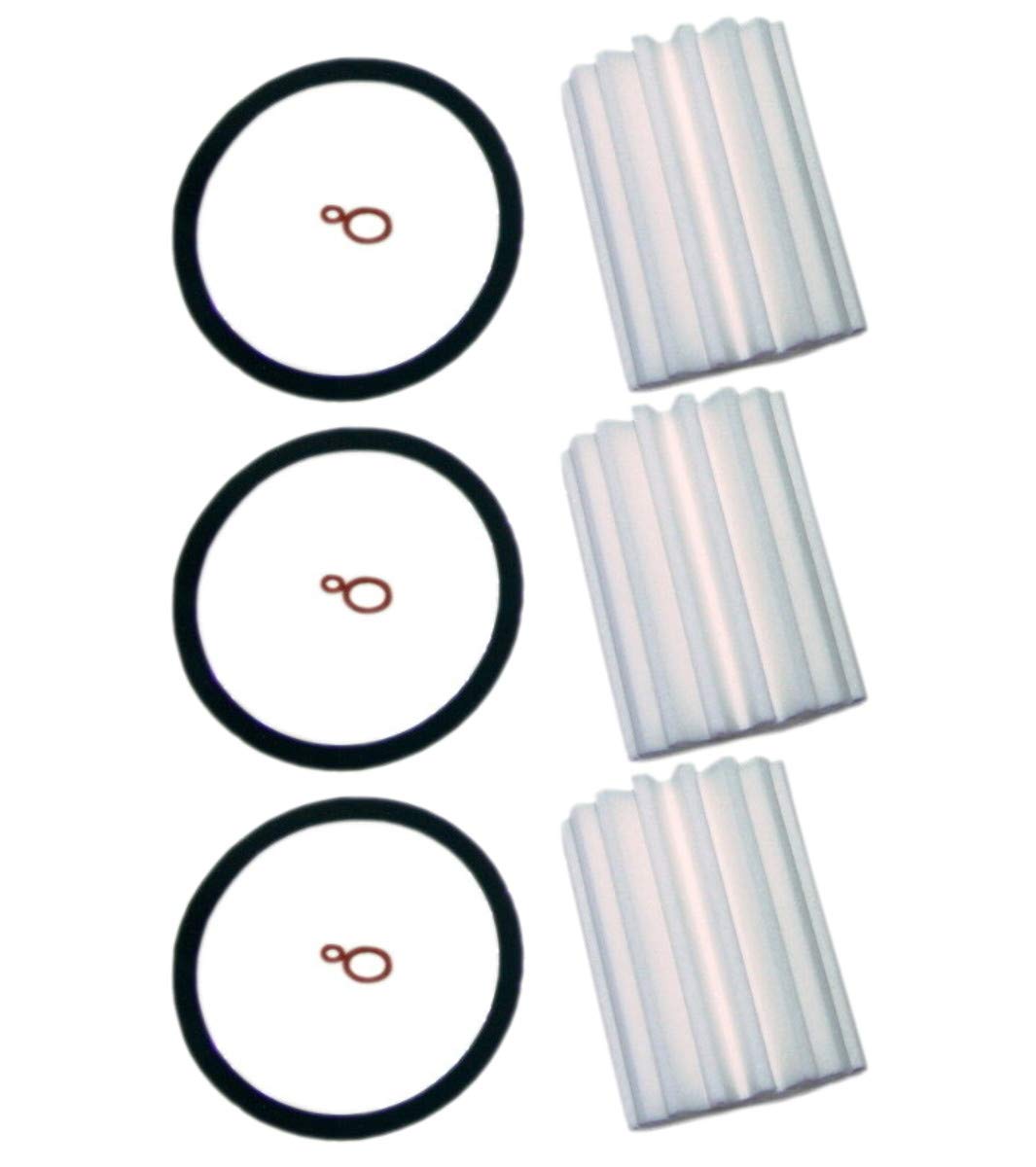 3 Pack Micron Rated Fb-4 Oil Fuel Filter W/Gaskets Fit Westwood F80 F84 Fulflo Fb4 B4 As4 Ob4
