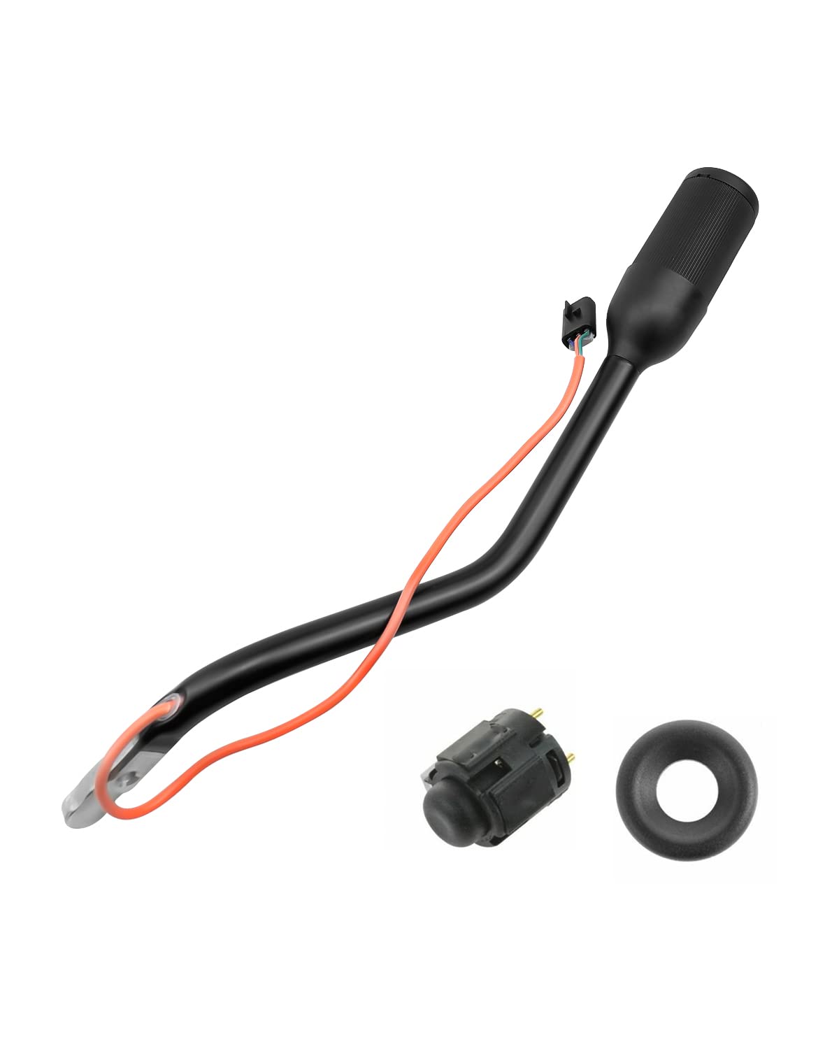 Emiho Transmission Gear Shifter Lever And Overdrive Switch Kit Fit For Ford Bronco F-150 F-250 F-350 F53 F59 1992-1997 Replace F4Tz-7210-B F4Tz7210B F2Tz-7210-F