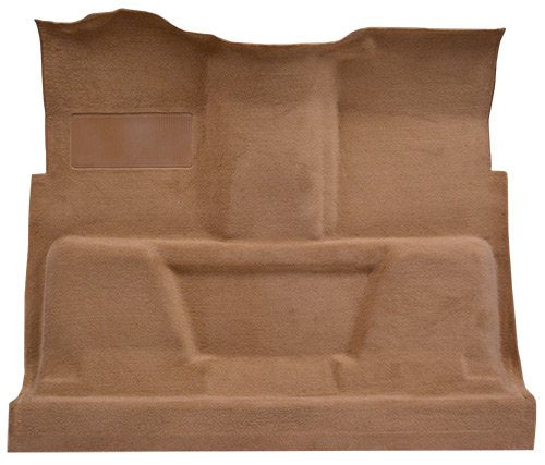 Replacement Auto Carpet Floor Liner - Molded Cutpile - Fits 1975-1980 Chevrolet C10 Regular Cab 2Wd Automatic 3 Speed Column Shift (Black)