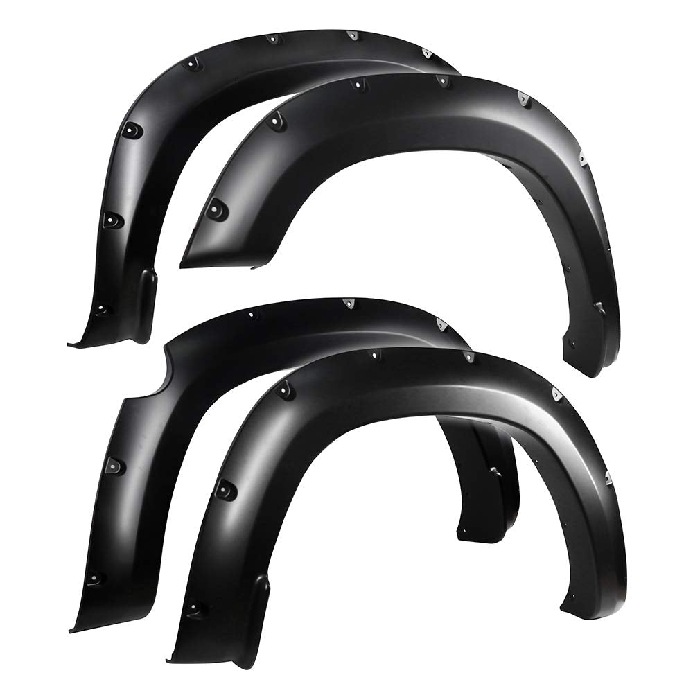Tyger Auto Fender Flares Compatible With 2019-2024 Ram 1500 (Not Fit 2019-2024 Classic; Rebel; Warlock; Trx), Smooth Textured Paintable Bolt-Riveted Style 4Pc | Tg-Ff8D4478