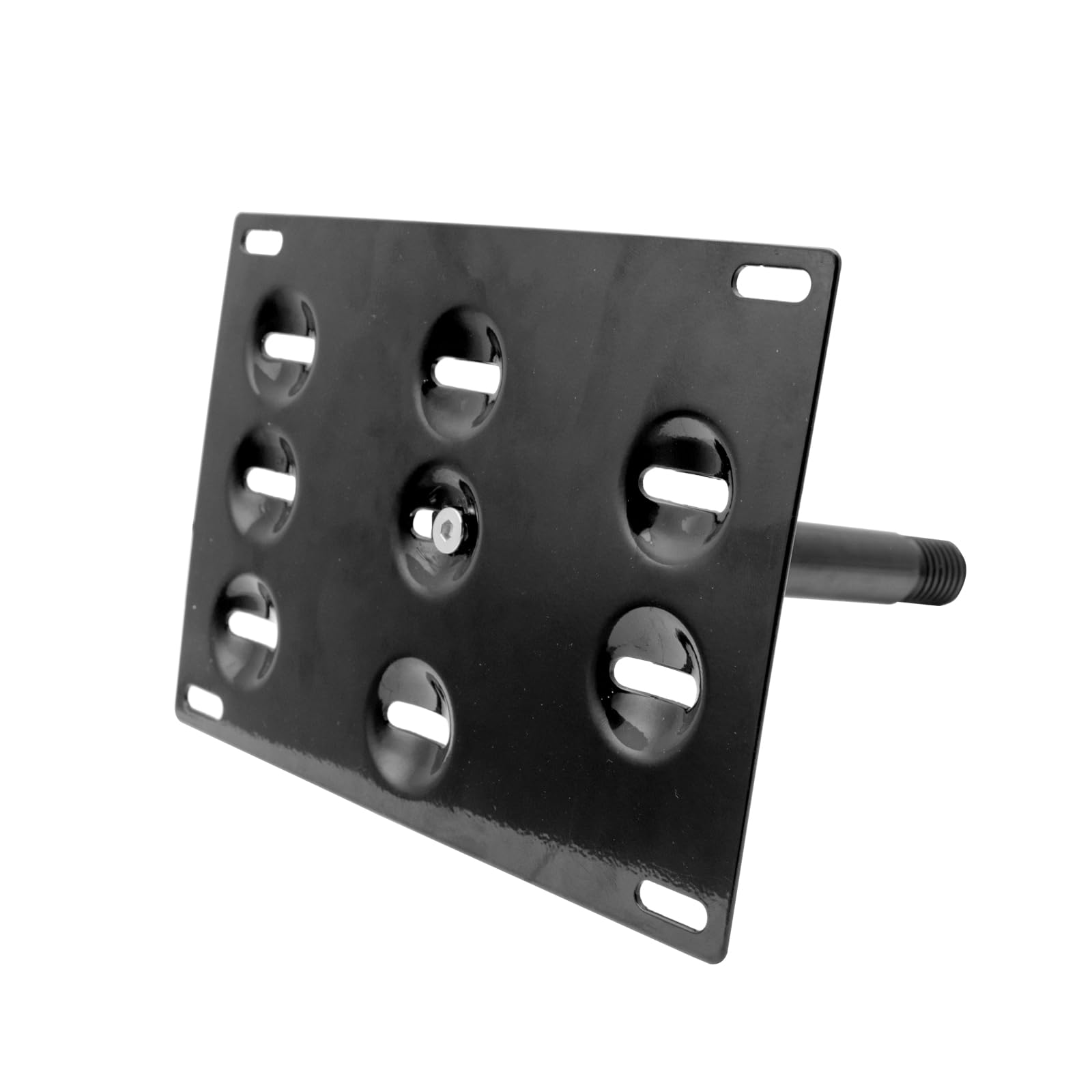 Xotic Tech License Plate Mounting Bumper Tow Hook Bracket Compatible With Mercedes W205 C-Class, X204 Glk-Class, X205 Glc-Class, W212 W213 E-Class, W166 Gle-Class, Black