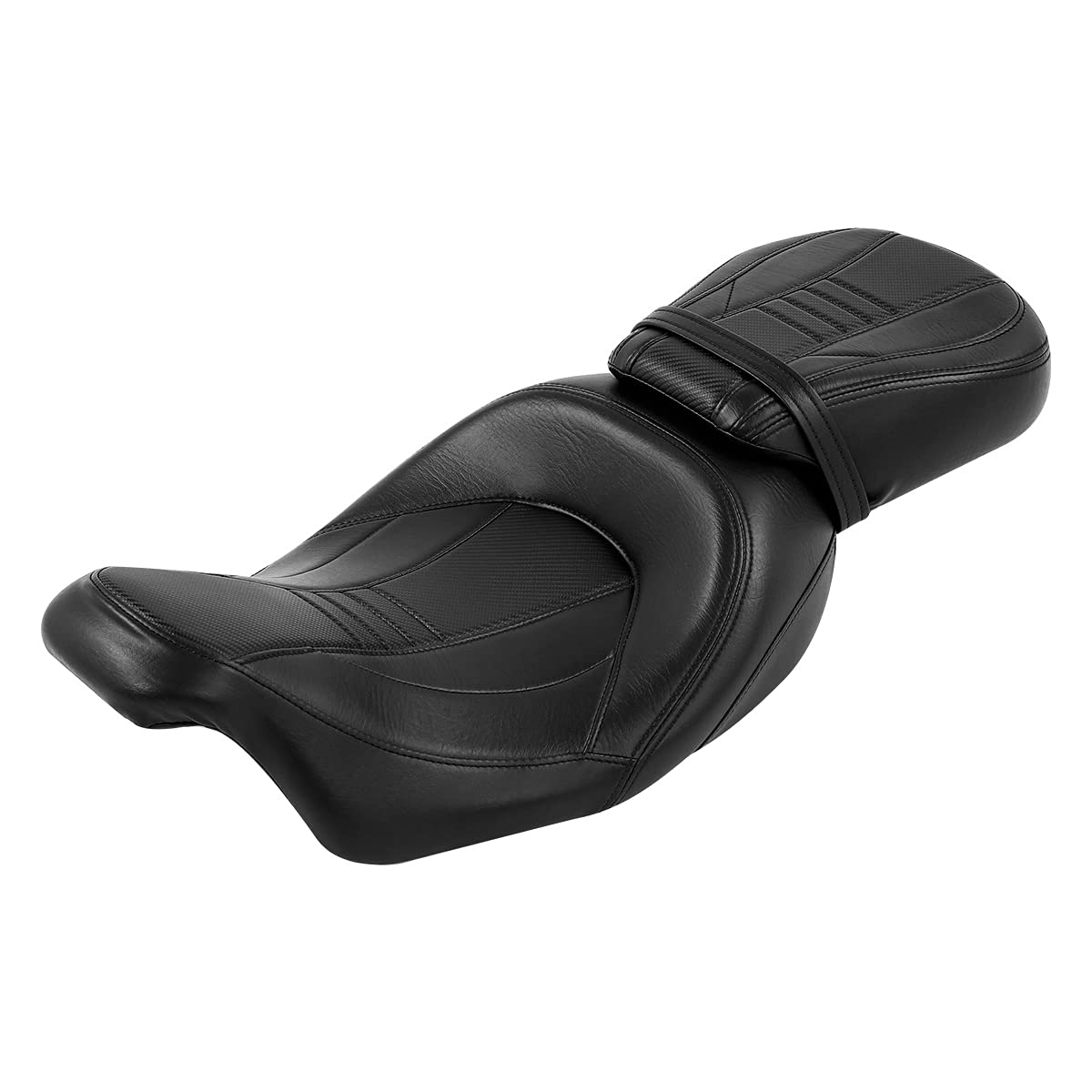 Two-Up Front Rear Driver Passenger Seat Detachable Driver & Passenger Motorcycle Seat Fit For Harley Touring Street Glide Road King 2009-2023 Road Glide 2015-2023