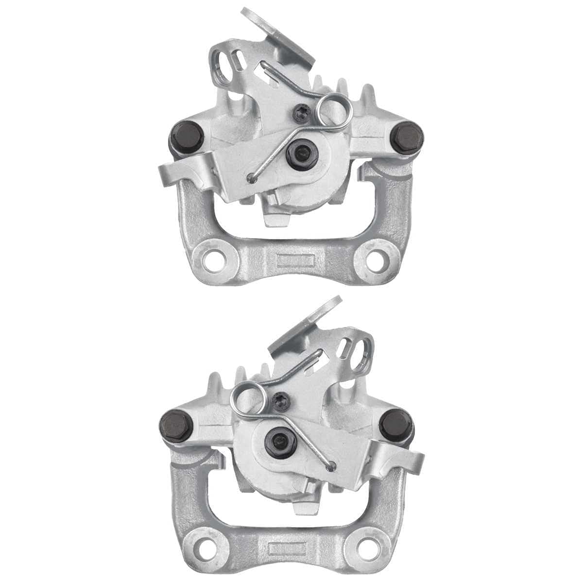 Autoshack Rear Brake Calipers Assembly With Bracket Pair Of 2 Driver And Passenger Side Replacement For 2010-2013 Audi A3 2011 Vw Golf 2012-2018 Jetta 2013-2019 Beetle 1.4L 1.8L 2.0L Fwd Bc296652Pr