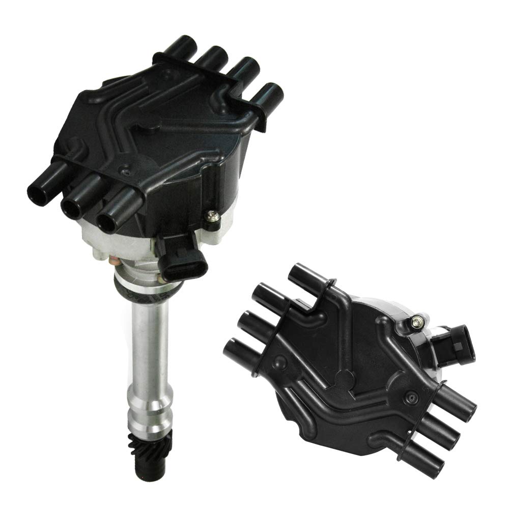 Efi Distributor For 1995-2007 Chevy Gm V6 4.3L 262 Ignition Distributor 6 Cylinders Vortec With Black Cap