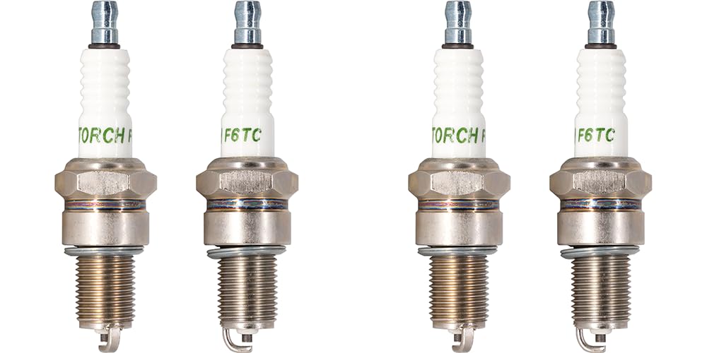 Pk4 Torch F6Tc Spark Plug Replace For Ngk Bp6Es Spark Plug, For Bosch W6D W7D Spark Plug, For Champion N9Yc Spark Plug, For Denso W20Ep-U, For Honda 98079-56841, For Autolite 53, For Brisk L15Yc, Oem