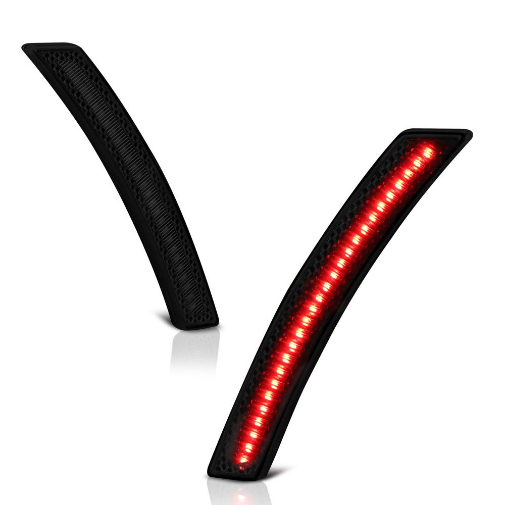 Vipmotoz Rear Wheel Arch Full Led Dark Smoke Side Marker Light Lamp Assembly Replacement Pair For Mini Cooper R55 R56 R57 R58 R59 R60 R61, Driver & Passenger Side