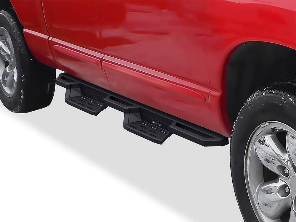 Aps Stainless Steel Pocket Steps Running Boards Compatible With Dodge Ram 1500 2002-2008 Quad Cab & 2500 3500 03-09 (Exclude Daytona Rumble Bee And Srt-10 Models)