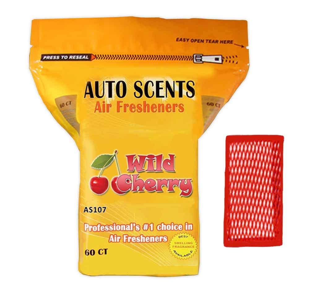 Wild Cherry Scent Professional Air Freshener Pads - Remove The Worst Smells With These Heavy Duty Pads (60 Pads Per Pack) (Wild
