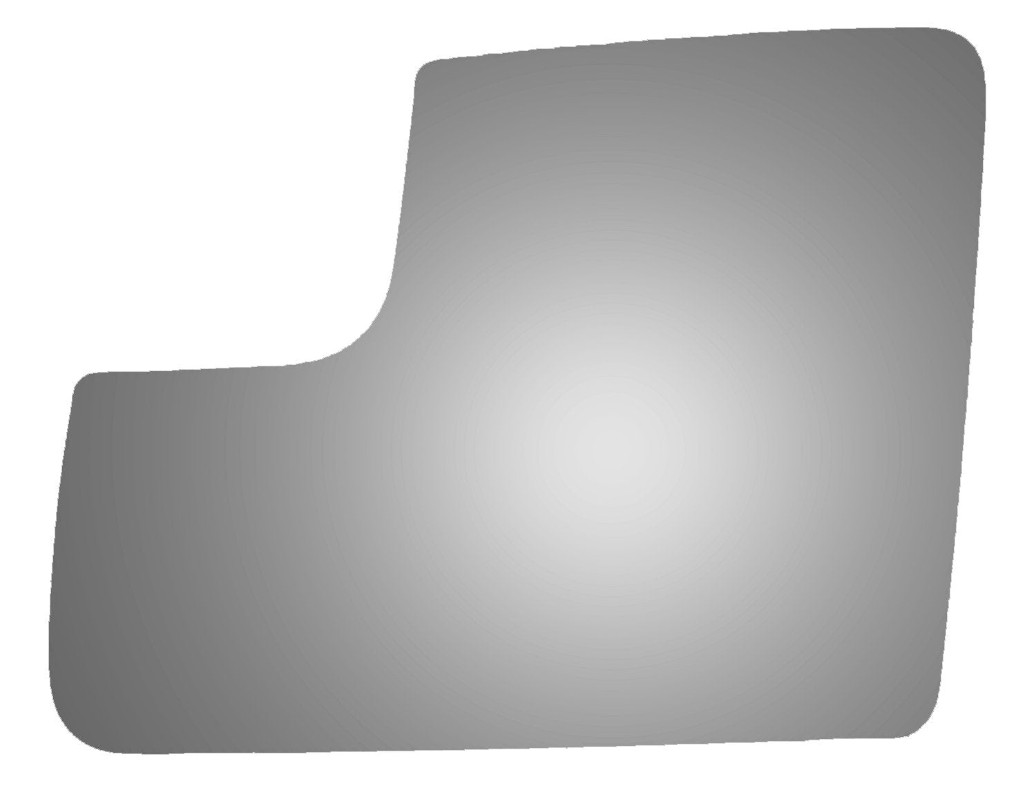 Burco 4399 Lower Flat Driver Side Replacement Mirror Glass For 11-13 Ford Transit Connect (2011, 2012, 2013)