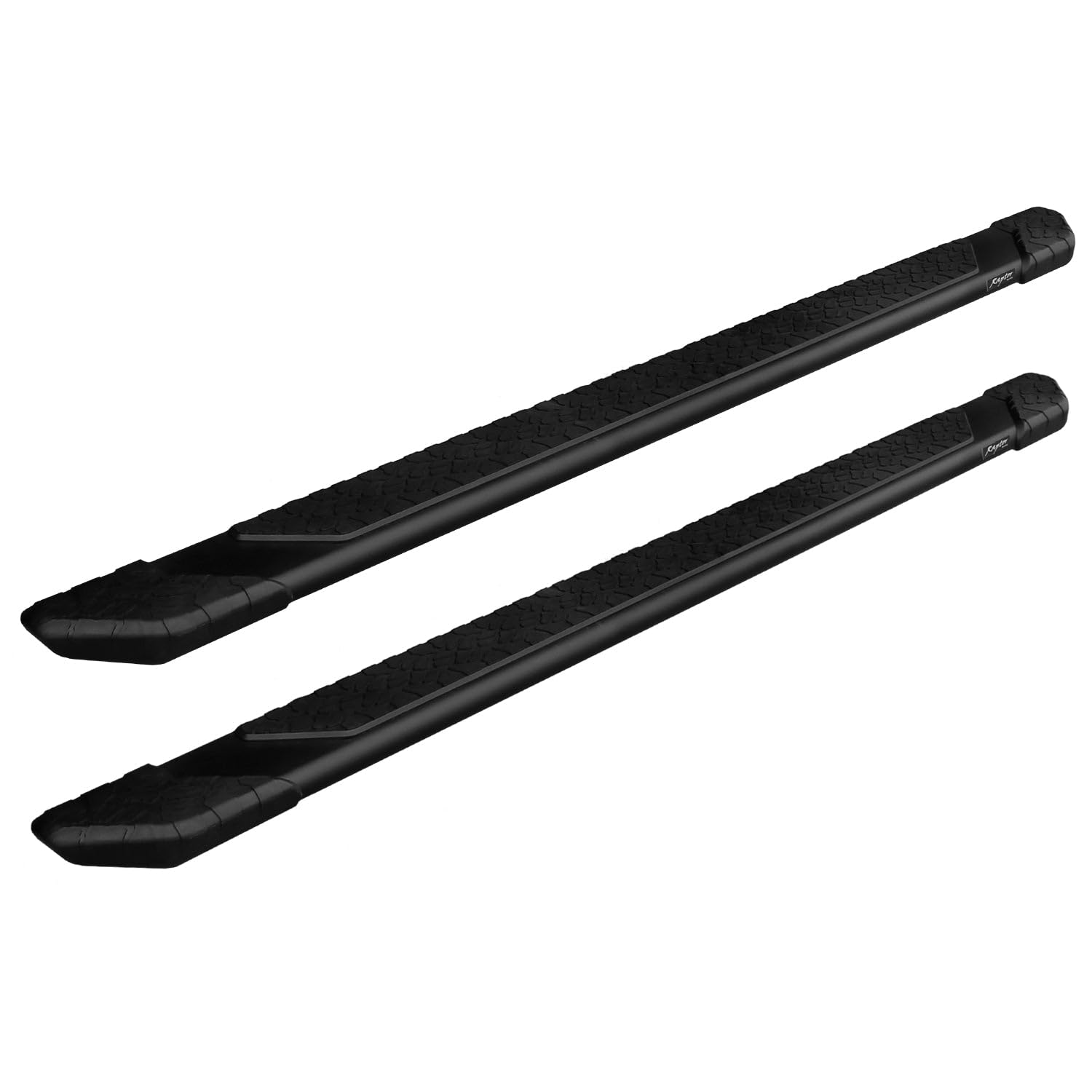 Raptor Series Running Boards Steps 5In Treadsteps Black Aluminum For 05-23 Tacoma Double Cab