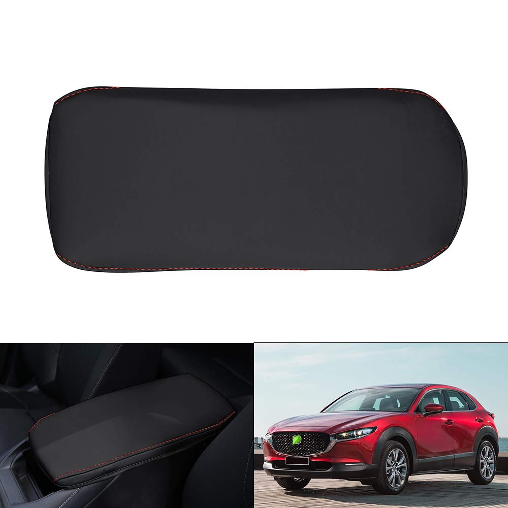 Autorder Center Console Cover For 2020-2022 2023 2024 2025 Mazda Cx30 Cx-30 Accessories Armrest Cover Anti-Scratch Middle Console Pad Leather Armrest Protector