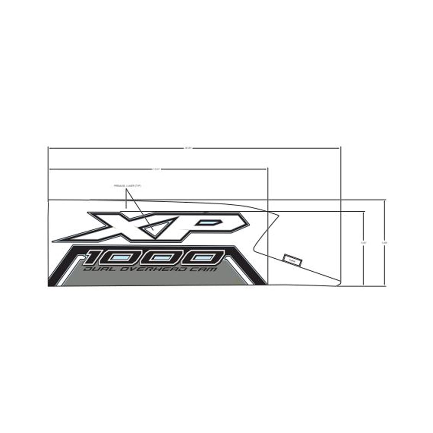 Polaris Ranger Xp 1000' Fender Decal, Front, Right, Genuine Oem Part 7191992, Qty 1