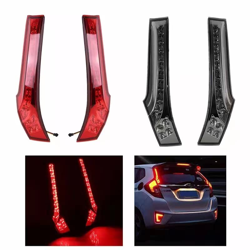 Ecahayaku Led Rear Side Pillar Tail Brake Driving Light,Oem Replacement Accessories Fog Lamp Assembly Compatible With 2014-2020 Honda Jazz Fit
