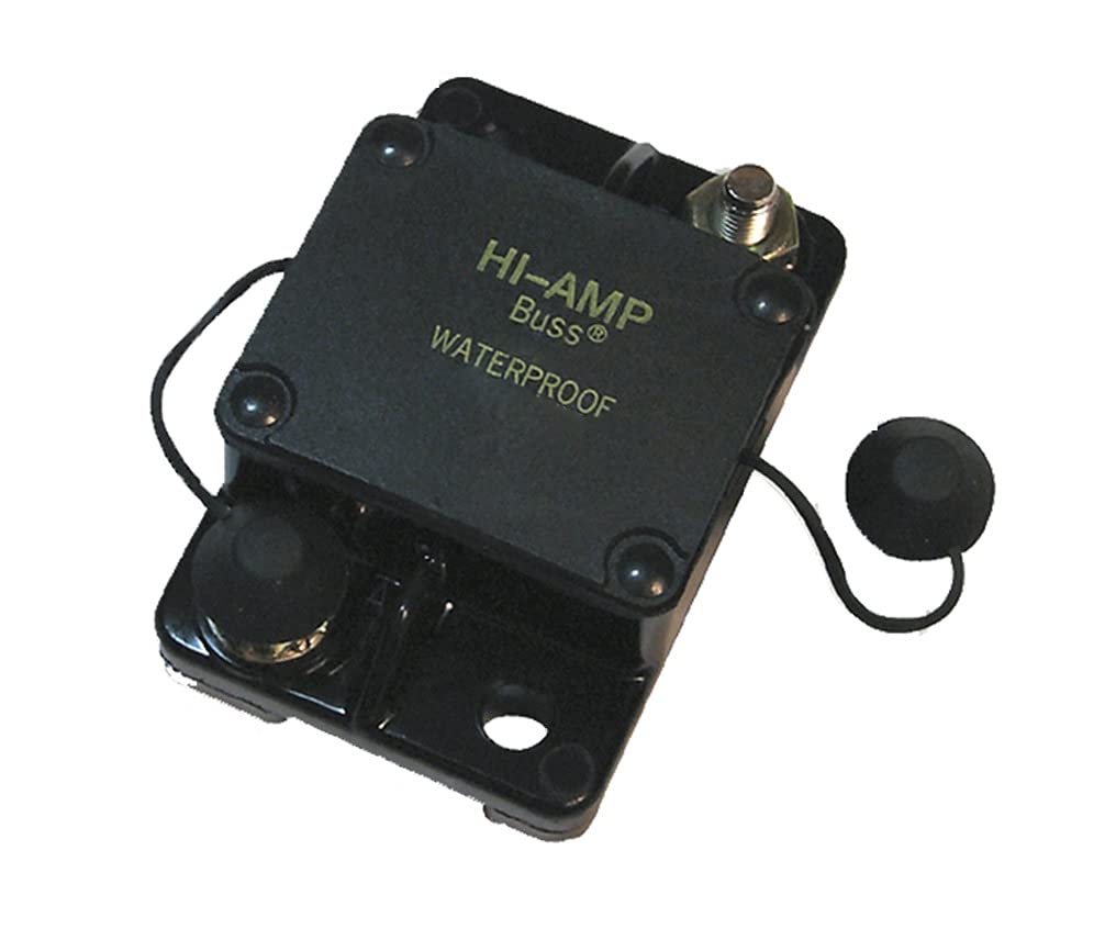 Bussmann Cb181F-80 Waterproof High Amp Flush Mount Type I Circuit Breaker (80 Amp), 1 Pack