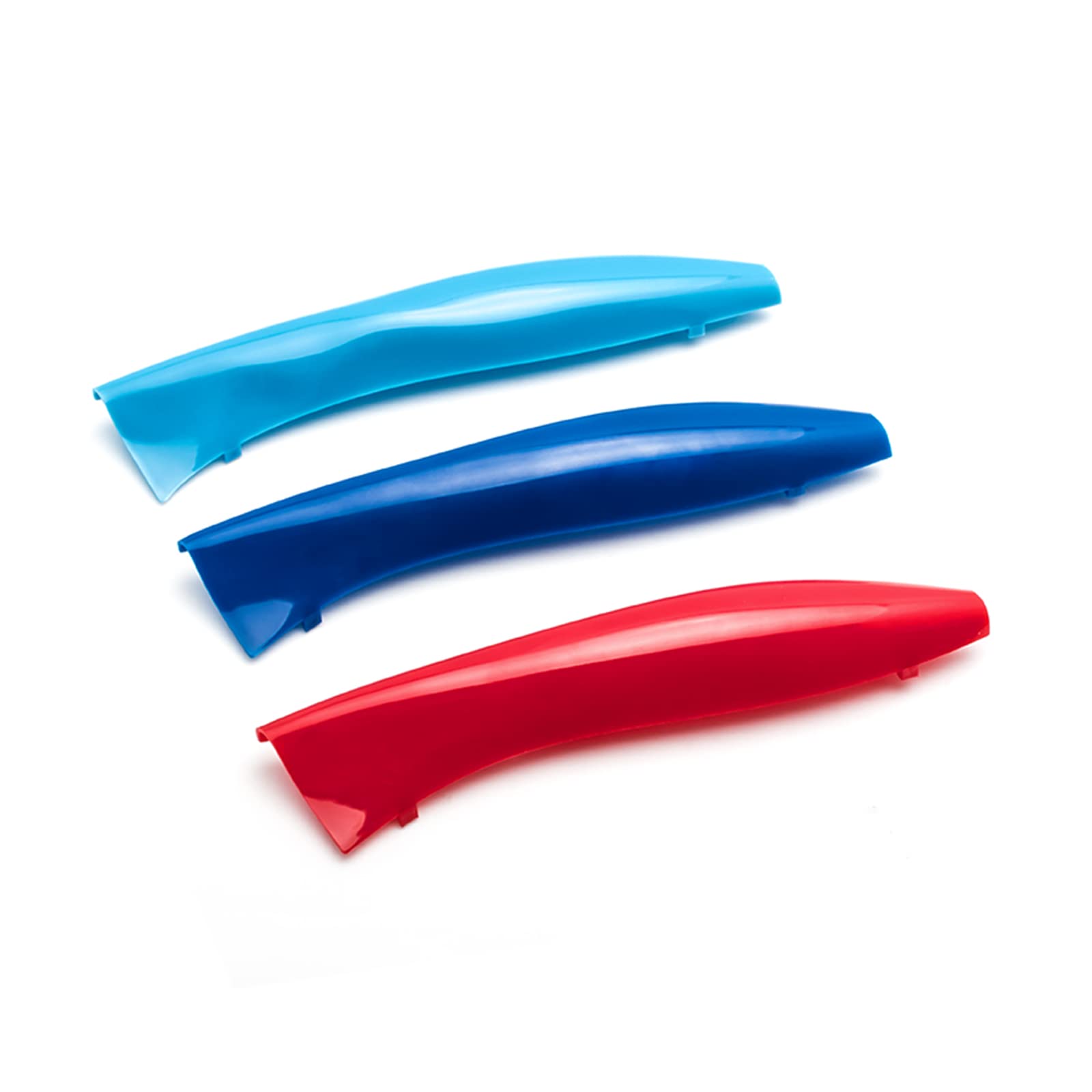 Xotic Tech M-Colored Tri Grille Insert Trims Strips, Front Center Kidney Grilles Compatible With Bmw E85 E86 Z4 2002-2008 (9 Beams)