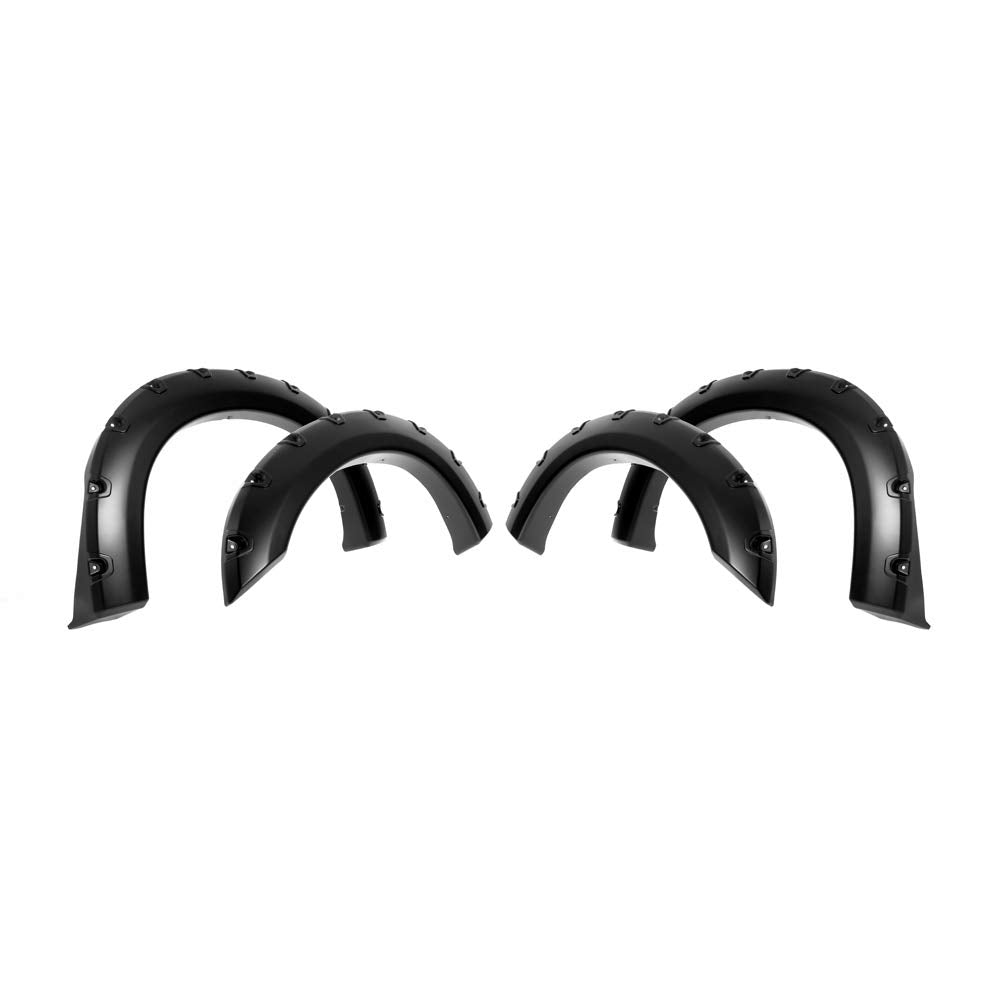 Aps Fender Flares, Compatible With Ford F-250 F-350 Super Duty 1999-2007 Injection Moulding Wheel Flares Pocket Rivet Style