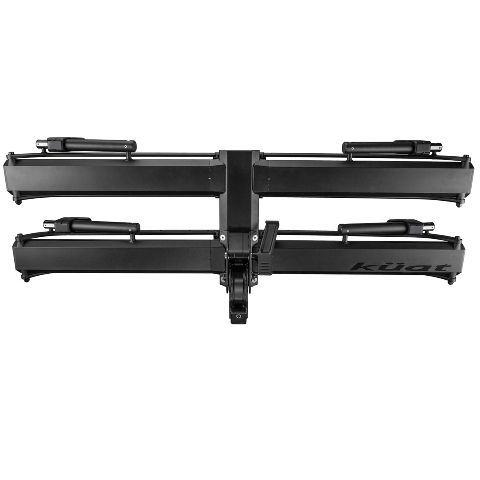 Kuat 1.25' Piston Pro Platform Rack - Secure Rugged Durable Portable Foldable Easy-To-Use No Frame Contact Dual Ratchet 2-Bike Hauling Platform With 5' Max Tire Width