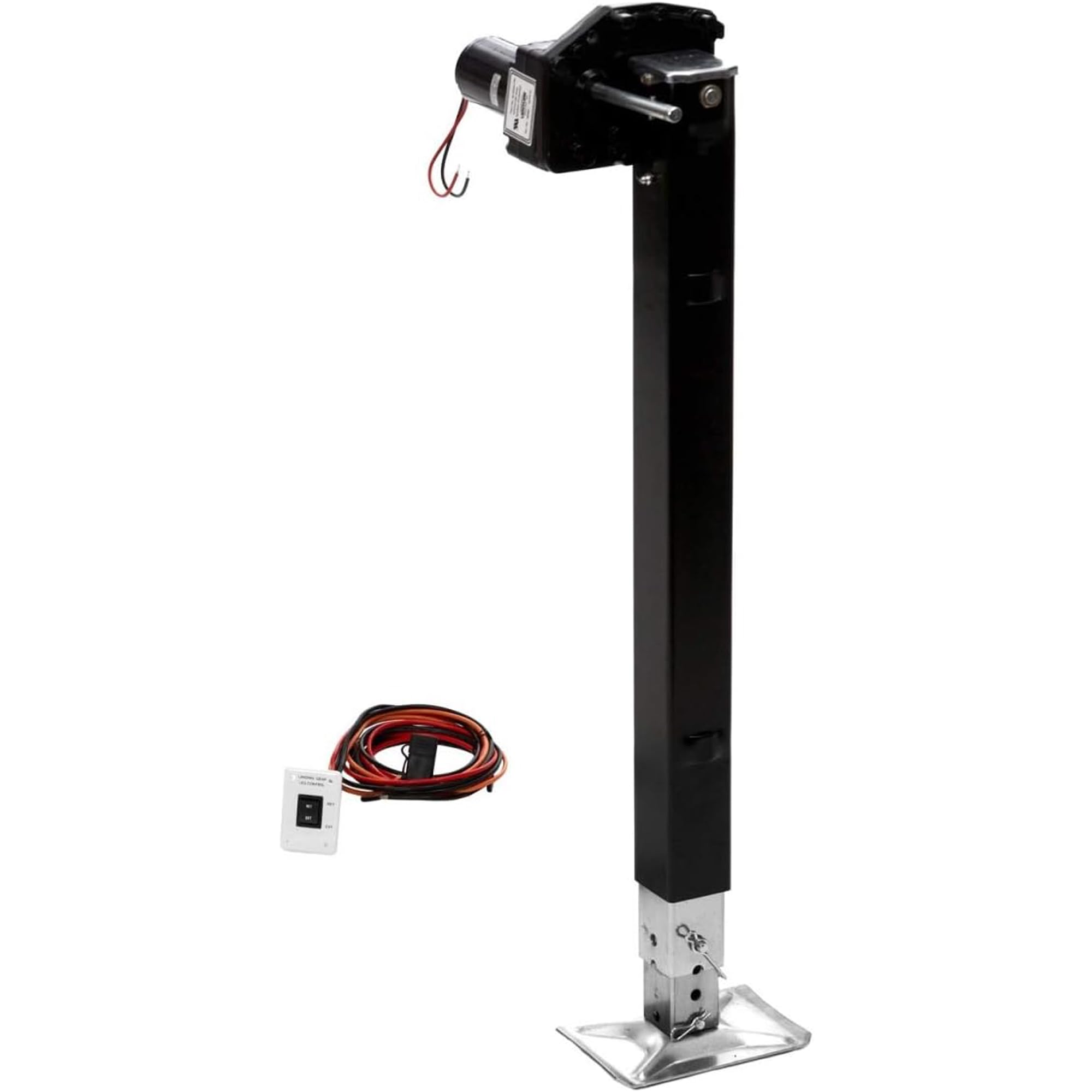 Stromberg Carlson Lg-5 Dual Power Landing Gear Conversion Kit - 5Th Wheel Rv Landing Gear Replacement, Camper Stabilizer, Travel Trailer, Leveling Tool With 5000 Lb Motor - 29.5' Lead Leg, 1 Side