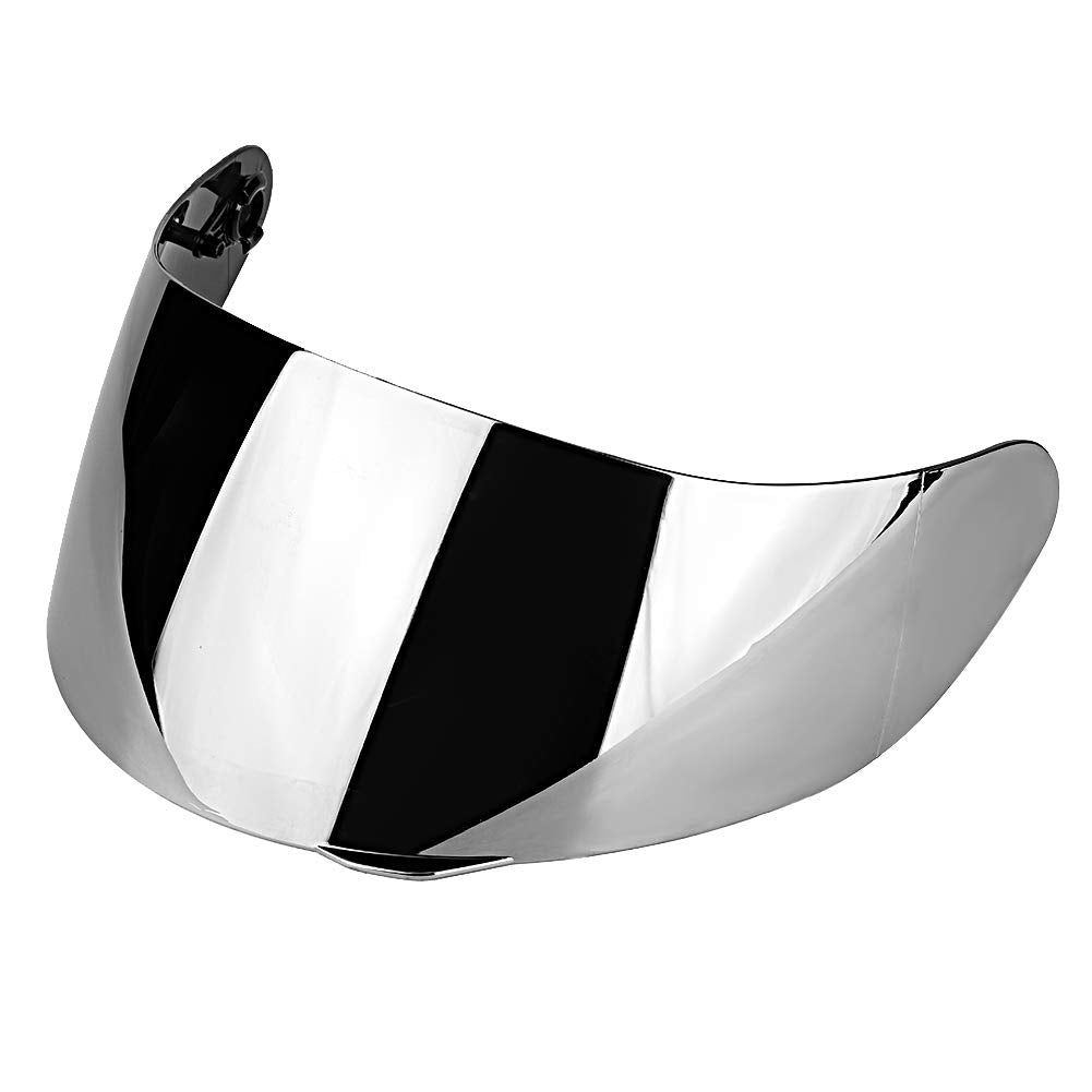 Helmet Lens Visor, Motorcycle Wind Shield Open Face Helmet Lens Visor Shield Full Face Fit For Agv K1 K3 Sv K5 K5-S(Silver)