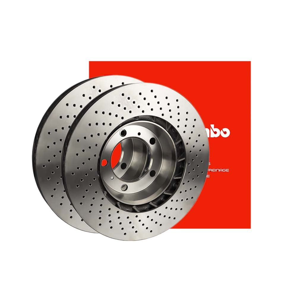 Brembo 08.9148.1X Xtra Uv Coated Solid Drilled Rear Brake Rotor Audi/Skoda/Vw Oe# 1J0615601D